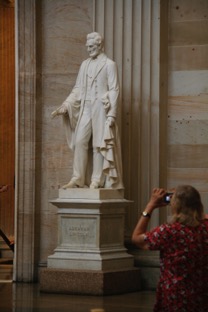 20090722 1306 A USA - WDC - Capitol - Rotonde Statue Abraham Lincoln - 400D